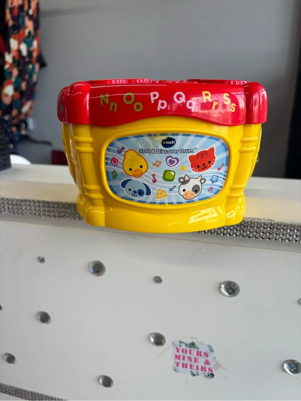 VTech Sort & Discover Drum Toy - Yellow and Red
